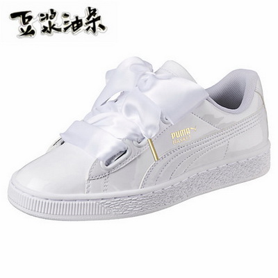 Puma Suede Basket Heart Women Shoes--001